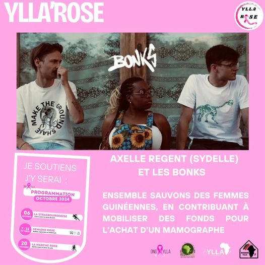 Nous soutenons et nous y serons – Axelle REGENT (SYDELLE) et son groupe les BONKS